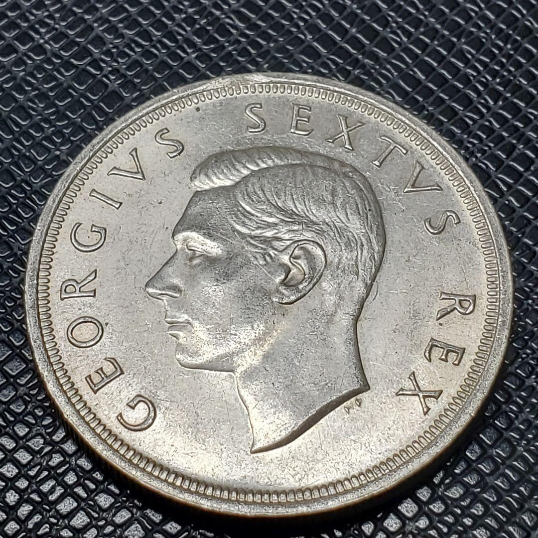 4904.　イ○○様 購入予定 1952年　南アフリカ　5シリング　海外銀貨