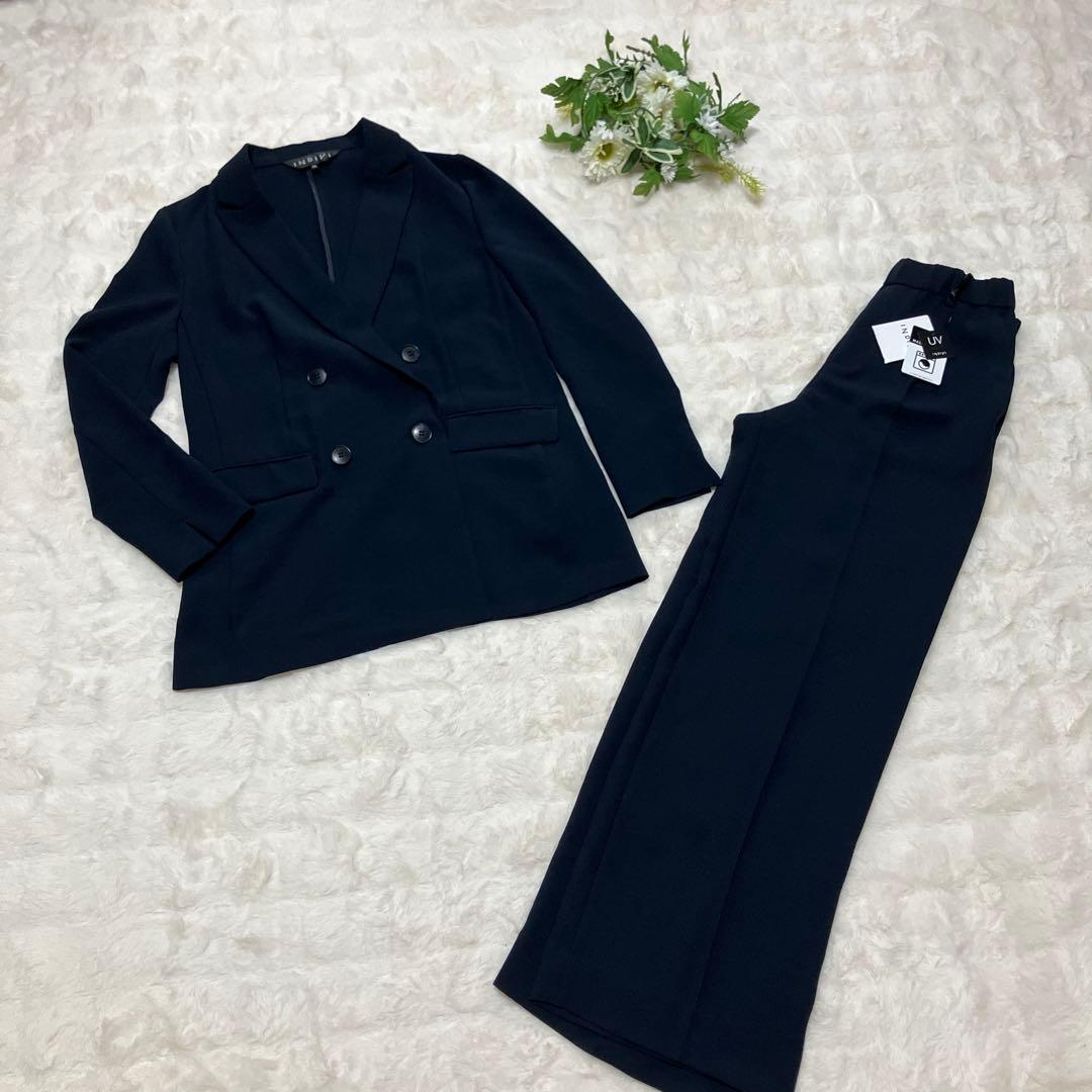 【極美品】INDIVI スーツ セットアップ ウォッャブル UVカット S