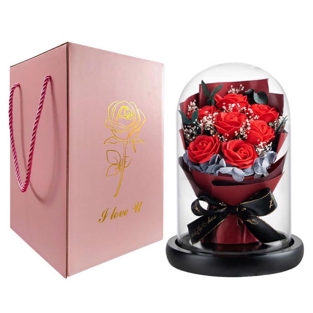 プレゼントに❤️バラのギフトボックス　ソープフラワー