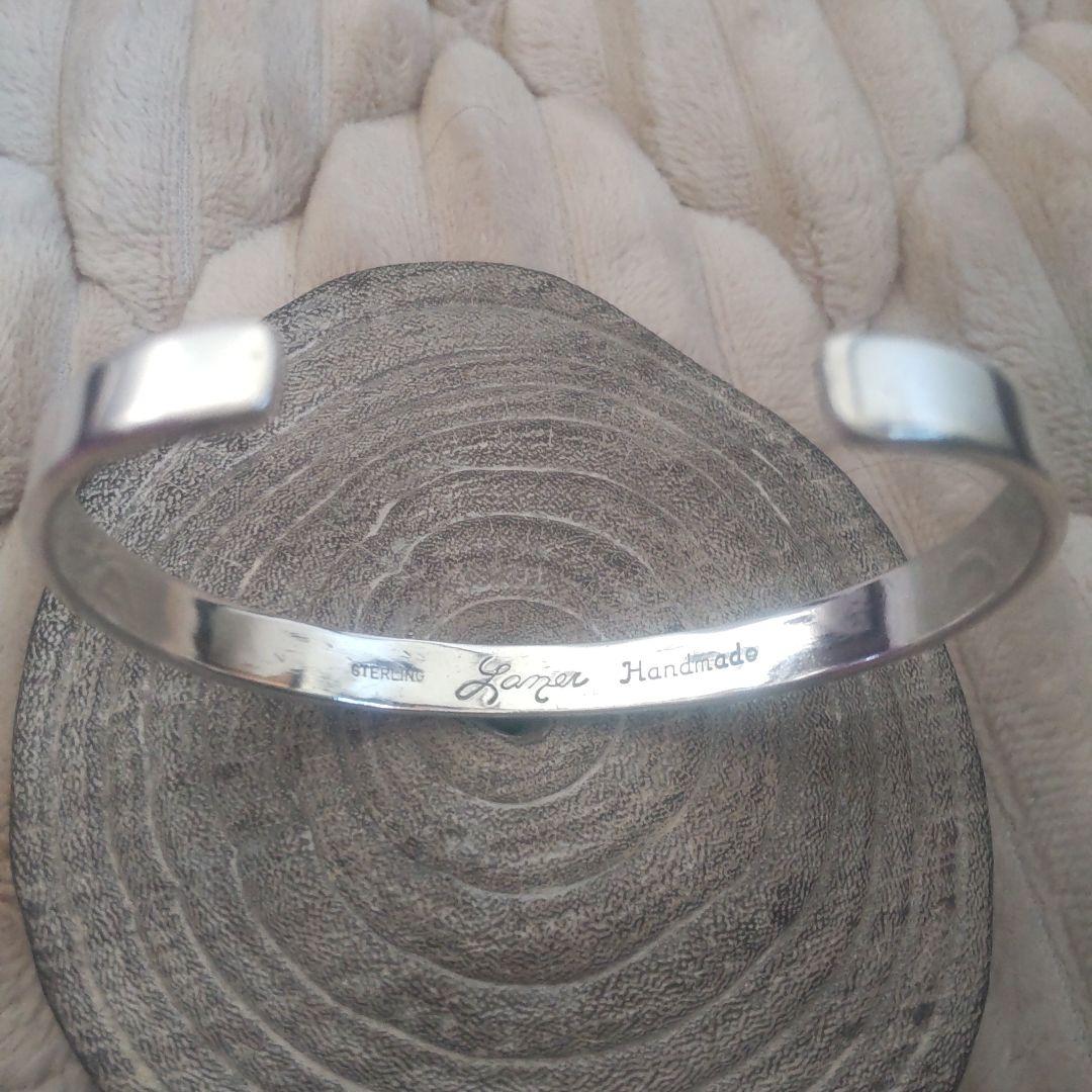 navajo・Troy Laner・OLDスタンプ ワーク ミドルバングル・希少