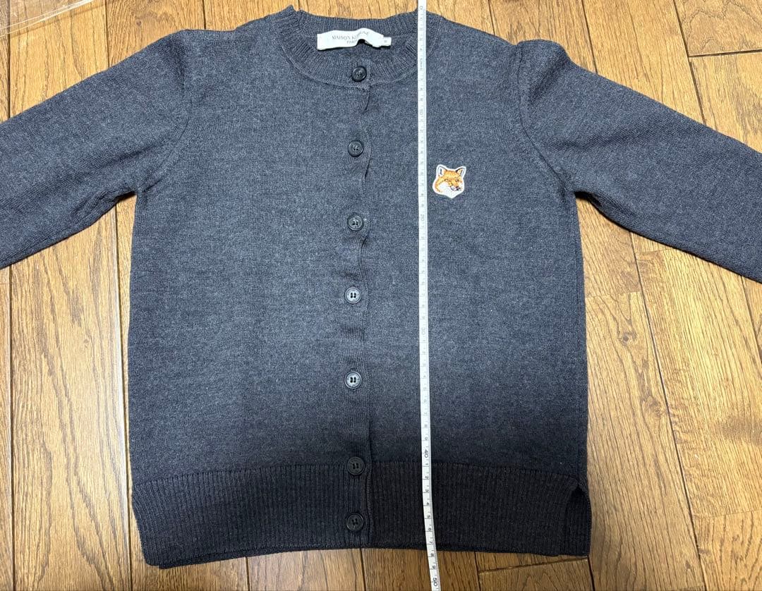 メゾンキツネ MAISON KITSUNE カーディガン グレー