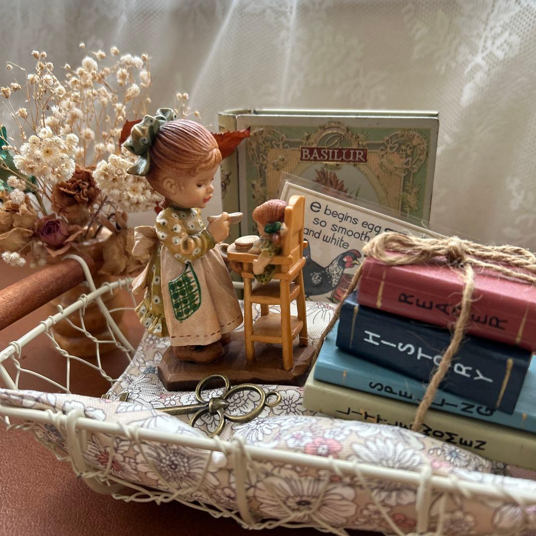 アンリ人形　サラケイ　木彫り人形　イタリア　アンティーク　Sarah Kay