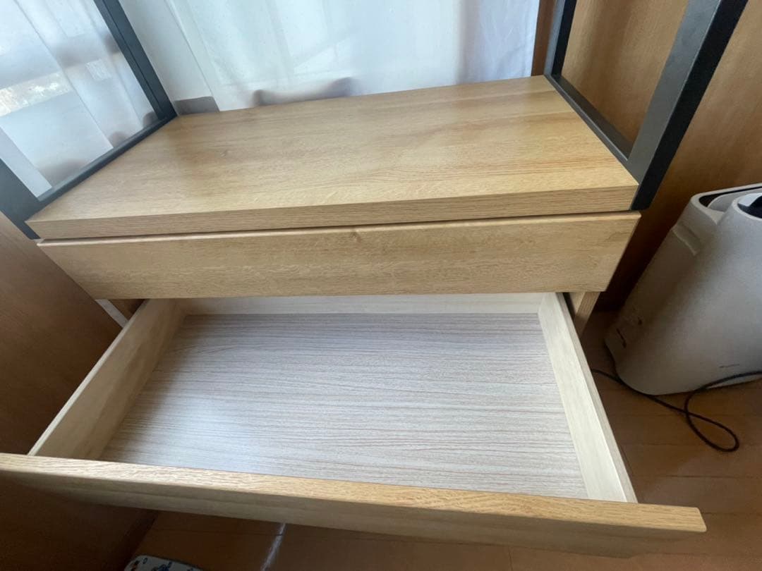 【ニトリ】オープンブレザーチェスト（アテン 80 LBR）収納家具