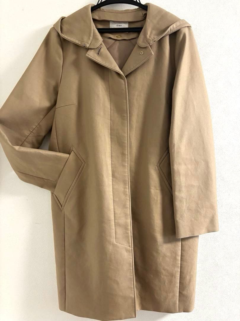 IENA トリプルクロスコットンフードコート(フード取り外し可能)
