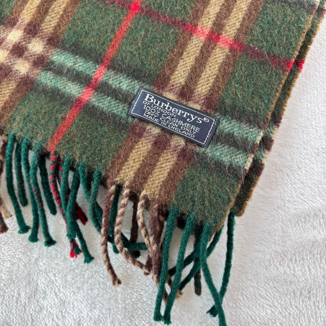【美品✨】BURBERRYS　バーバリー　カシミア　マフラー　イングランド製