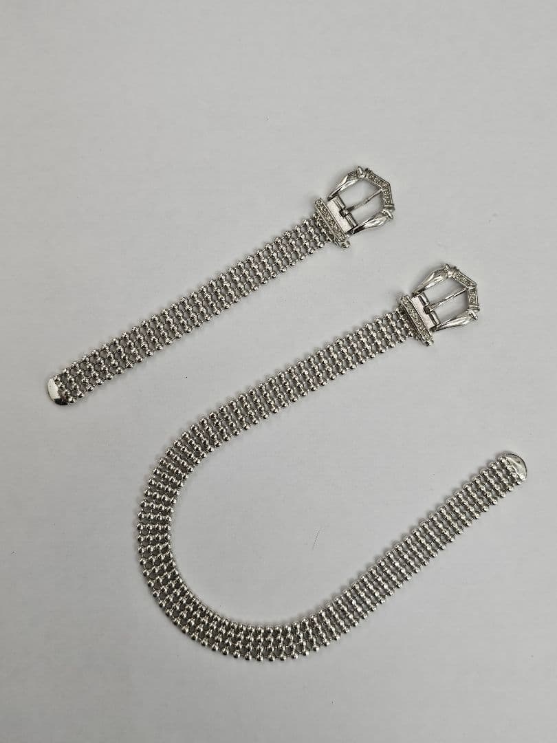 925 ベルトモチーフ ブレスレット+リング シルバー Silver