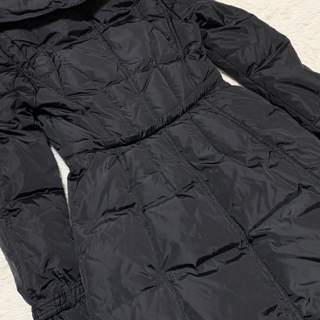 【極美品】モンクレール ダウン PHALANGERE タヌキファー ブラック 0