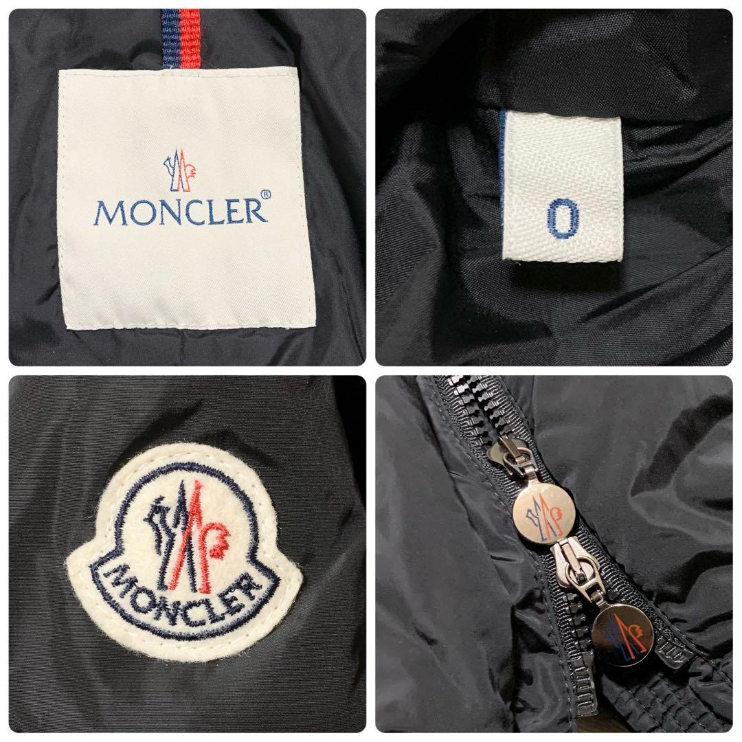 【極美品】モンクレール ダウン PHALANGERE タヌキファー ブラック 0