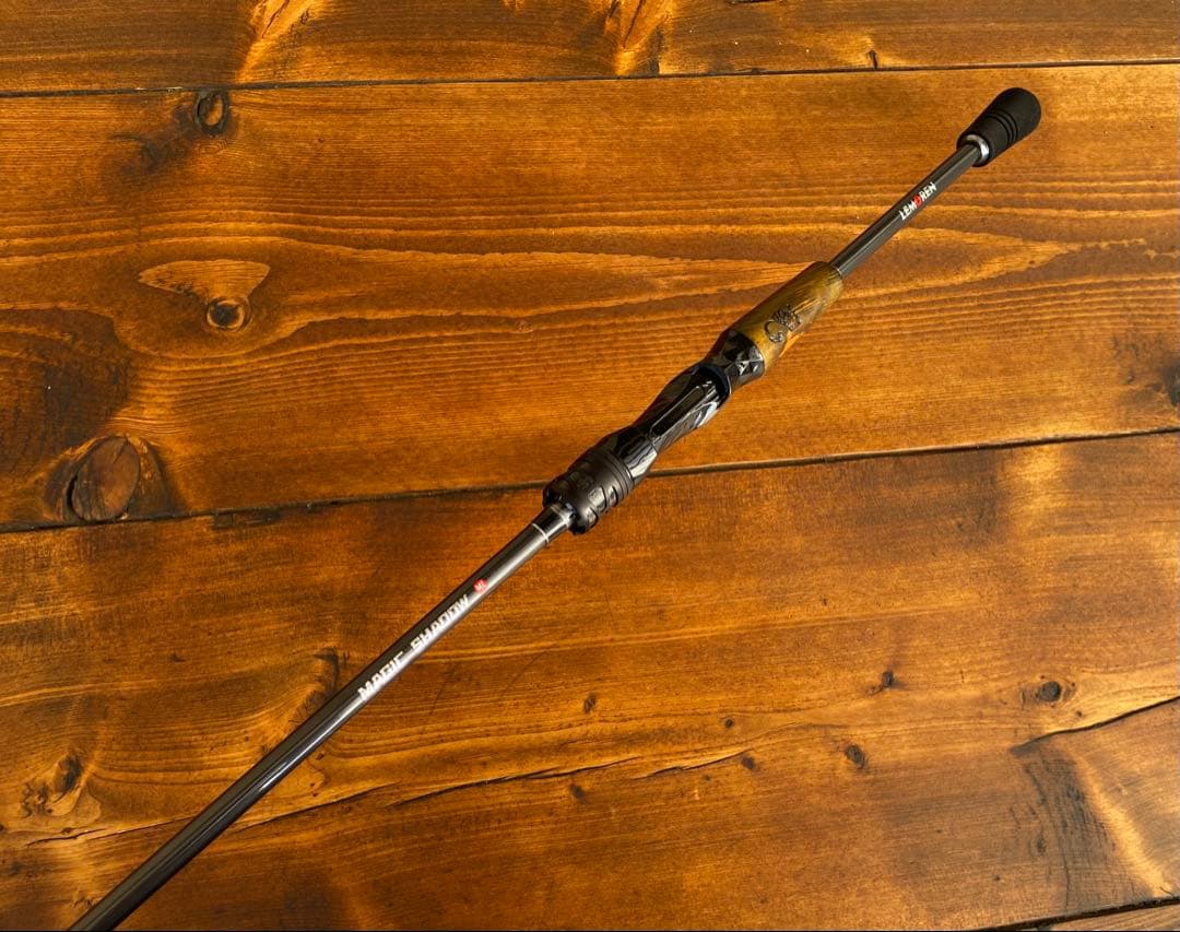 ベイトロッド　C702ML バスロッド　バス釣り　トラウト　ウッドグリップ