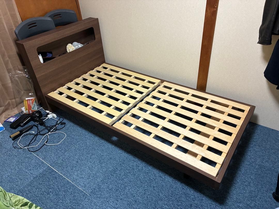 FranceBed シングルベッドフレーム 木製