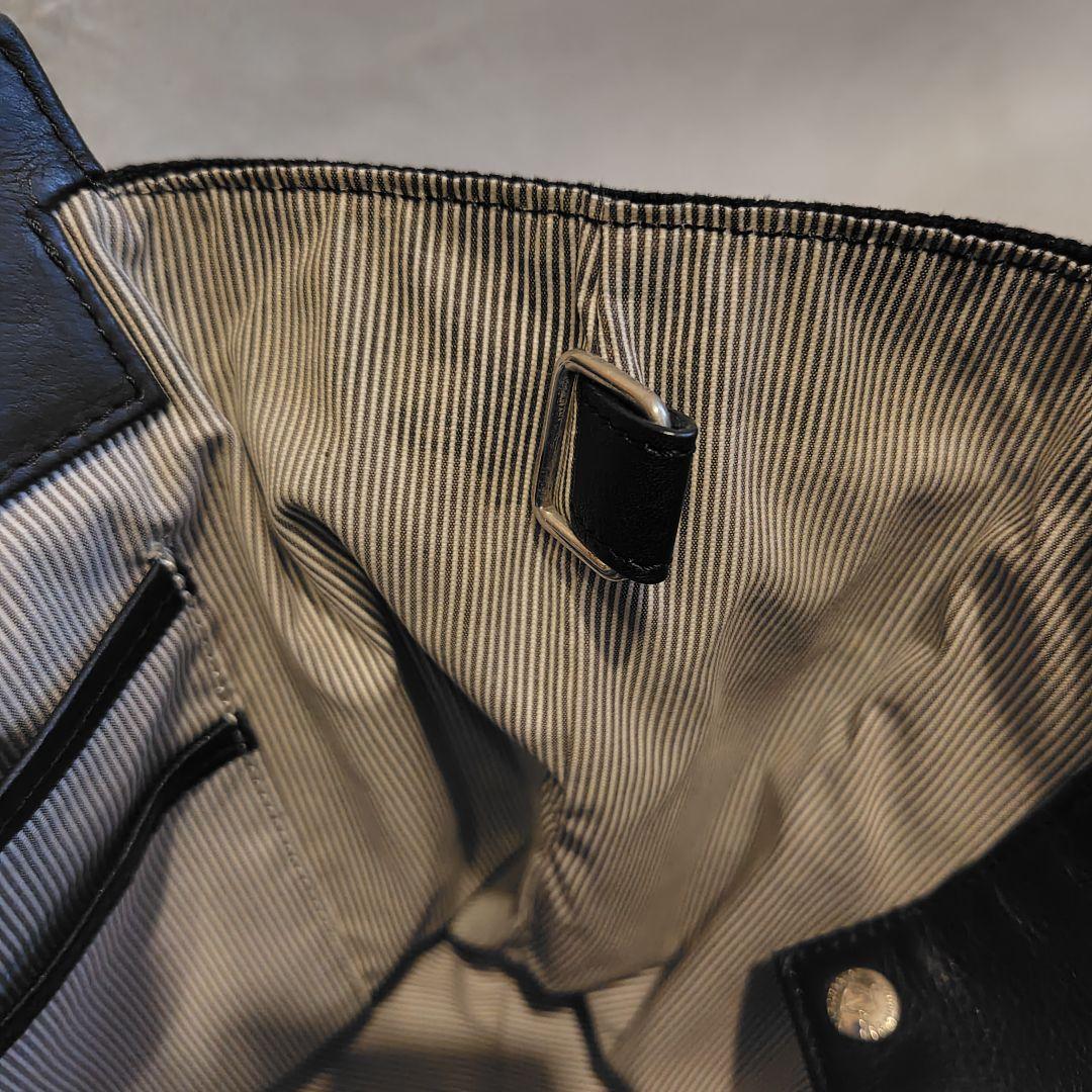 UNITED ARROWS レザー　トートバッグ黒　肩掛け　ビジネスバッグ　A4