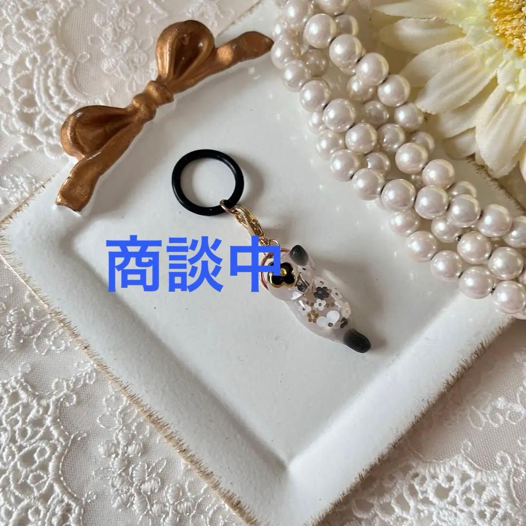 ฅ❤️ アンブレラマーカー　レジン　猫　ねこ　チャーム