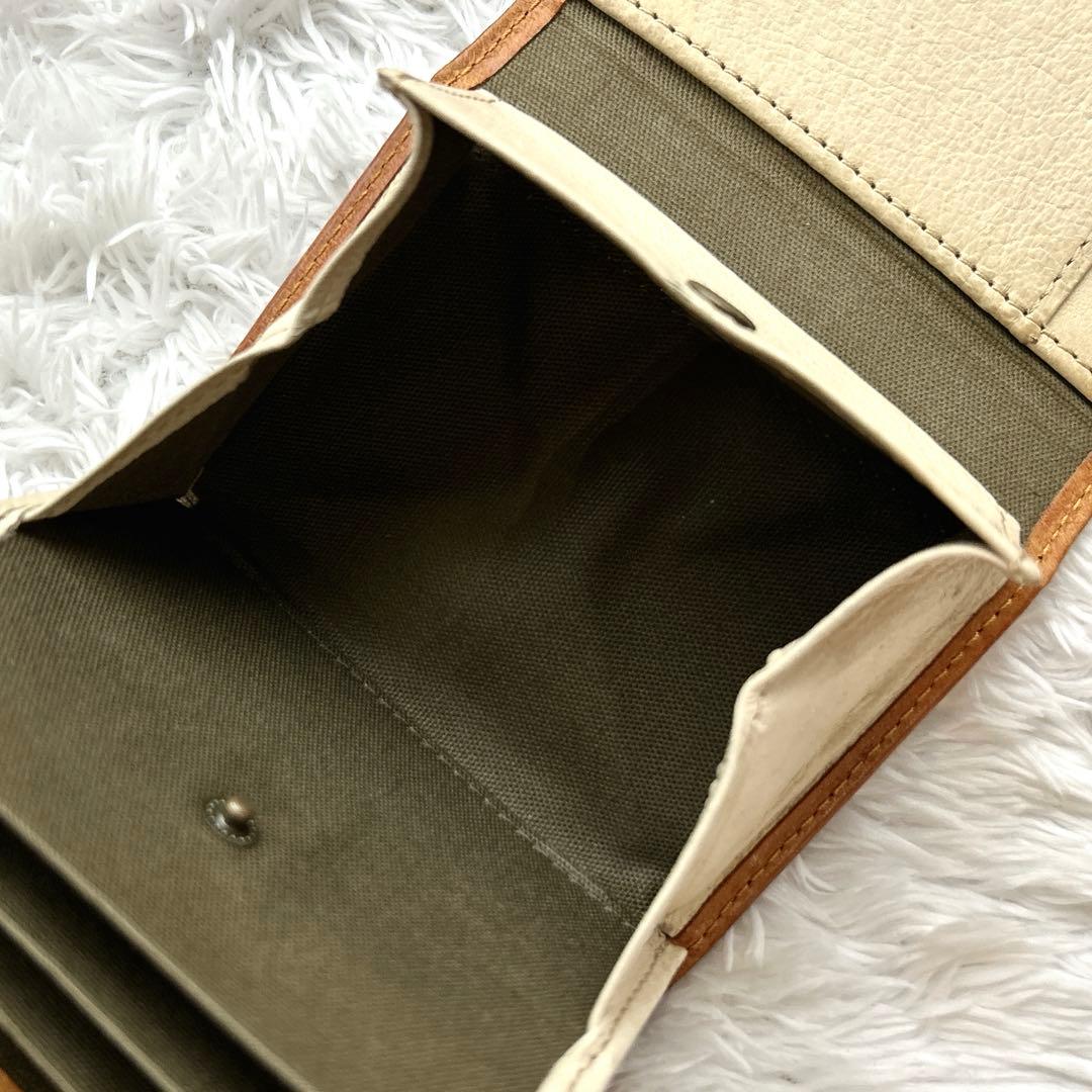 エムピウ m+ ミッレフォッリエ Ⅱ ブラウン 本革 コンパクト財布