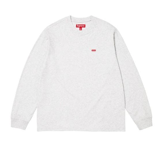 新品【XXL・アッシュグレー】Small Box L/S Tee supreme