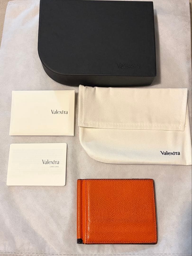 Valextra マネークリップ オレンジ