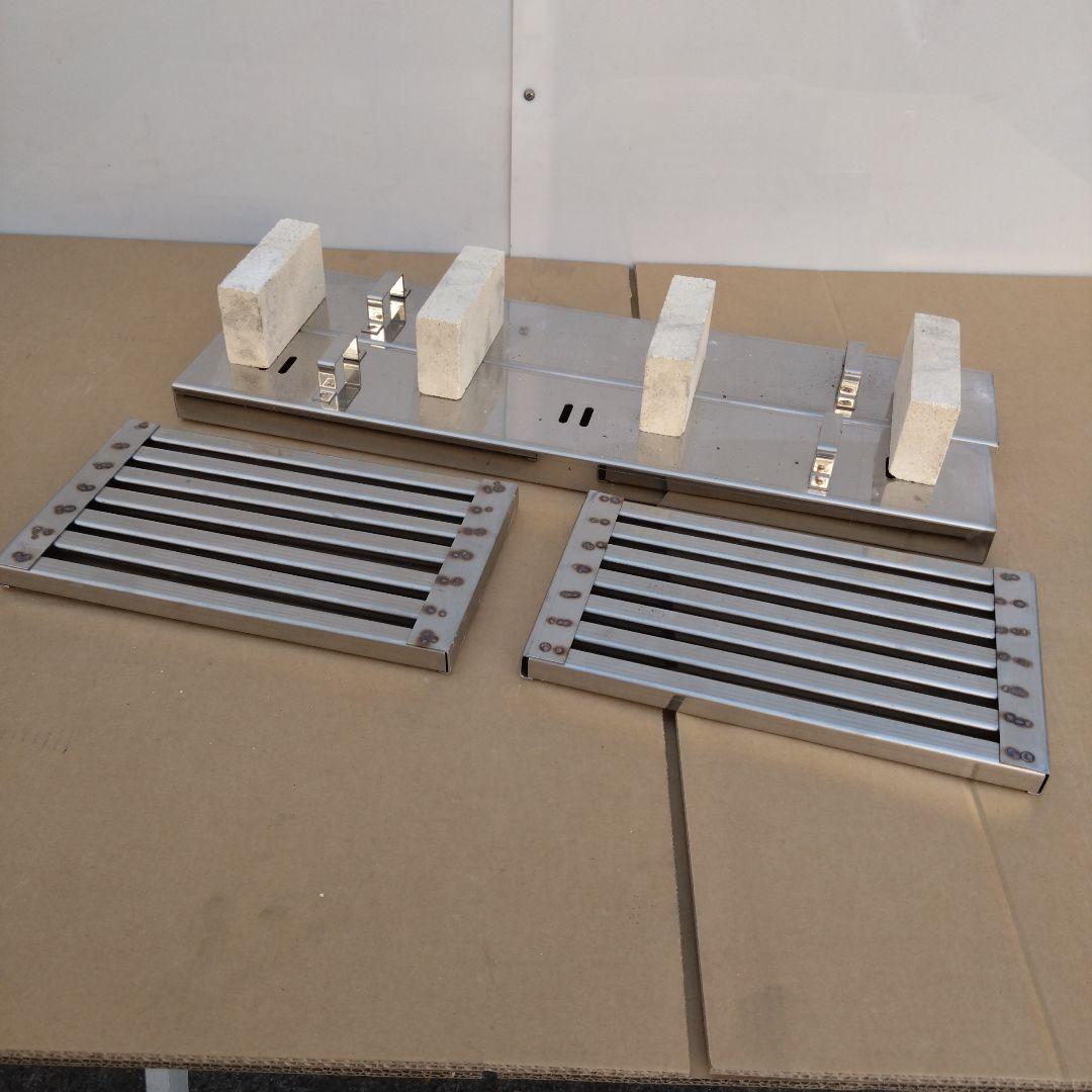 新品 耐火レンガコンロ 炭火用 5丁 幅640 奥行240 うなぎ 魚 焼鳥機