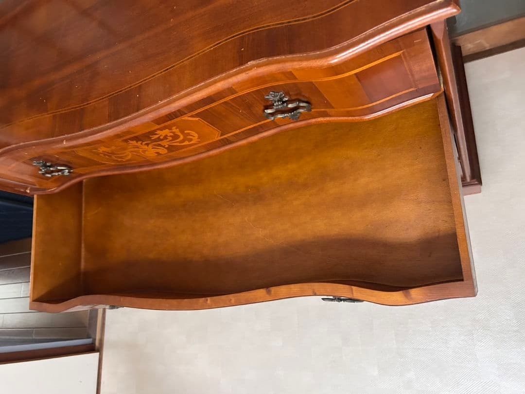 イタリア 象嵌 4段チェスト サイドボード アンティーク