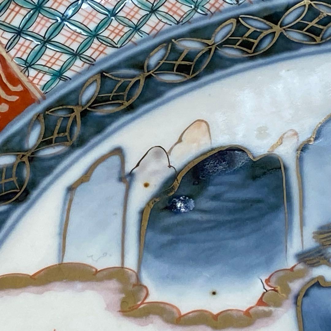 伊万里　古伊万里　大聖寺伊万里　大鉢　花鳥文　金襴手　色絵