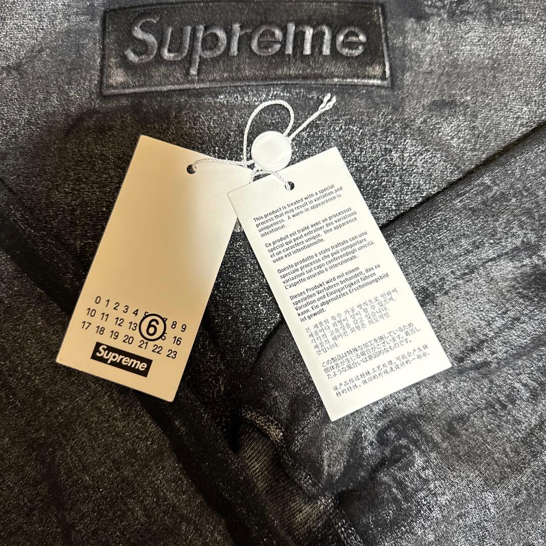 Supreme × MM6 Foil Box Logo Hooded L