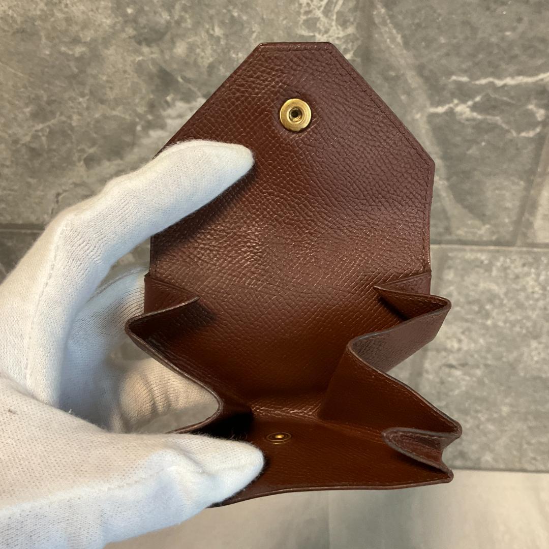 HERMES エルメス　ケース　ルヴァンキャトル　小銭入れ　財布　茶色