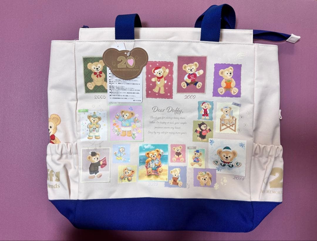 東京ディズニーシー　ダッフィー　20周年 トートバッグ　新品未使用