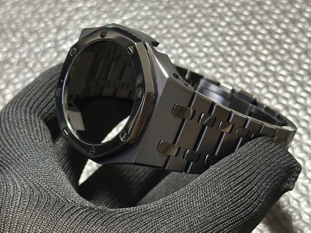 【1点物】G-SHOCK カスタム ベゼル ベルトGA2100 チャコールグレー