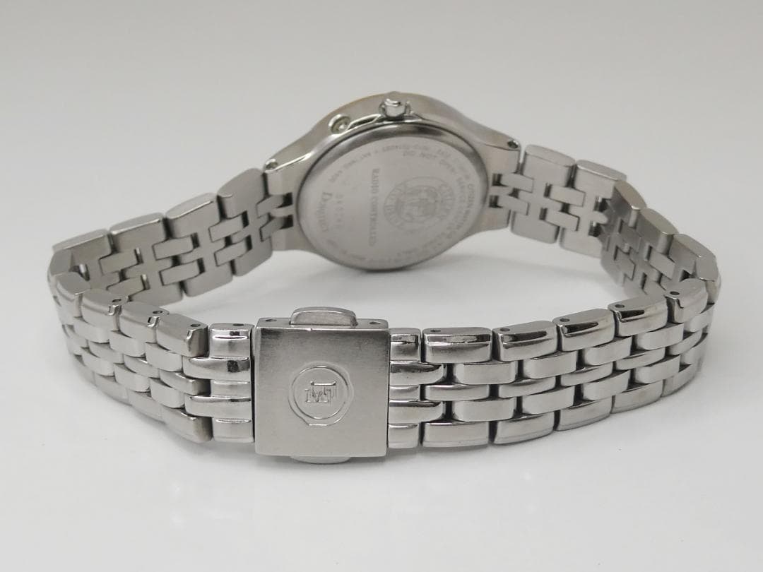 ✴美品稼働品 エクシード 電波ソーラー チタン ドレスウオッチ 17.5㎝