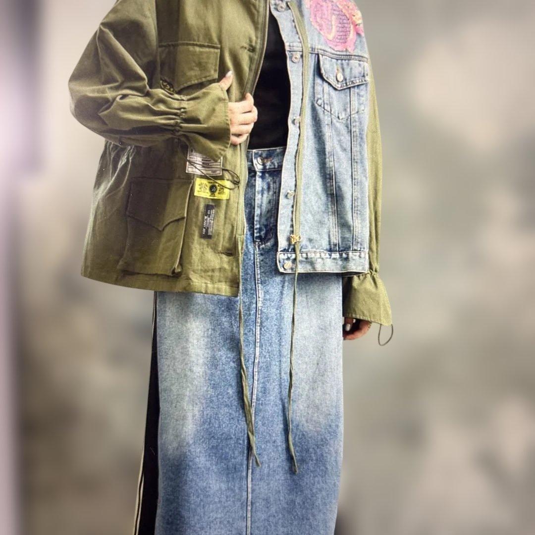 ミリタリー・デニムジャケット新品