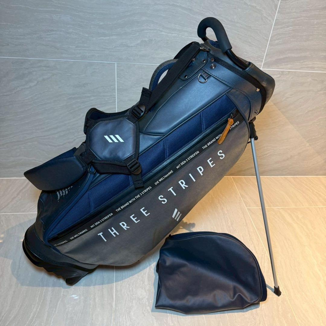 アディダス　スリーストライプ　キャディバッグ