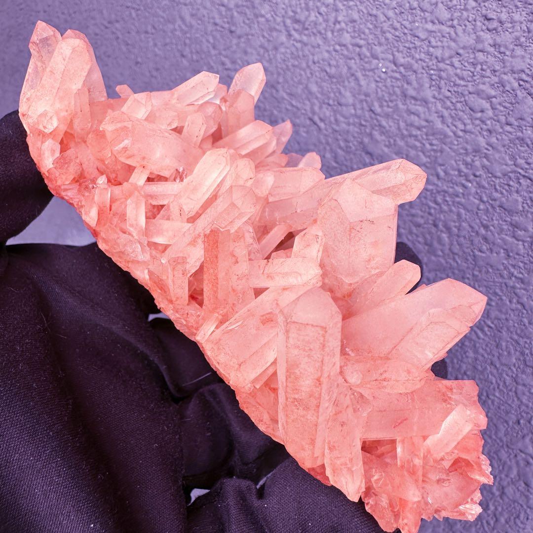 爆レア❗️浄化❗️超綺麗♡超強いパワー ピンク ヒマラヤ クラスター天然石A1552