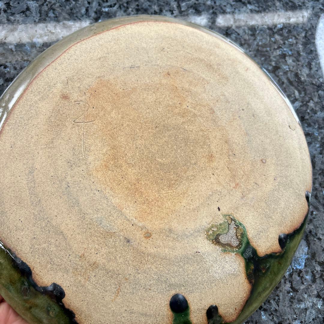 北野耕司　織部　ワンプレート