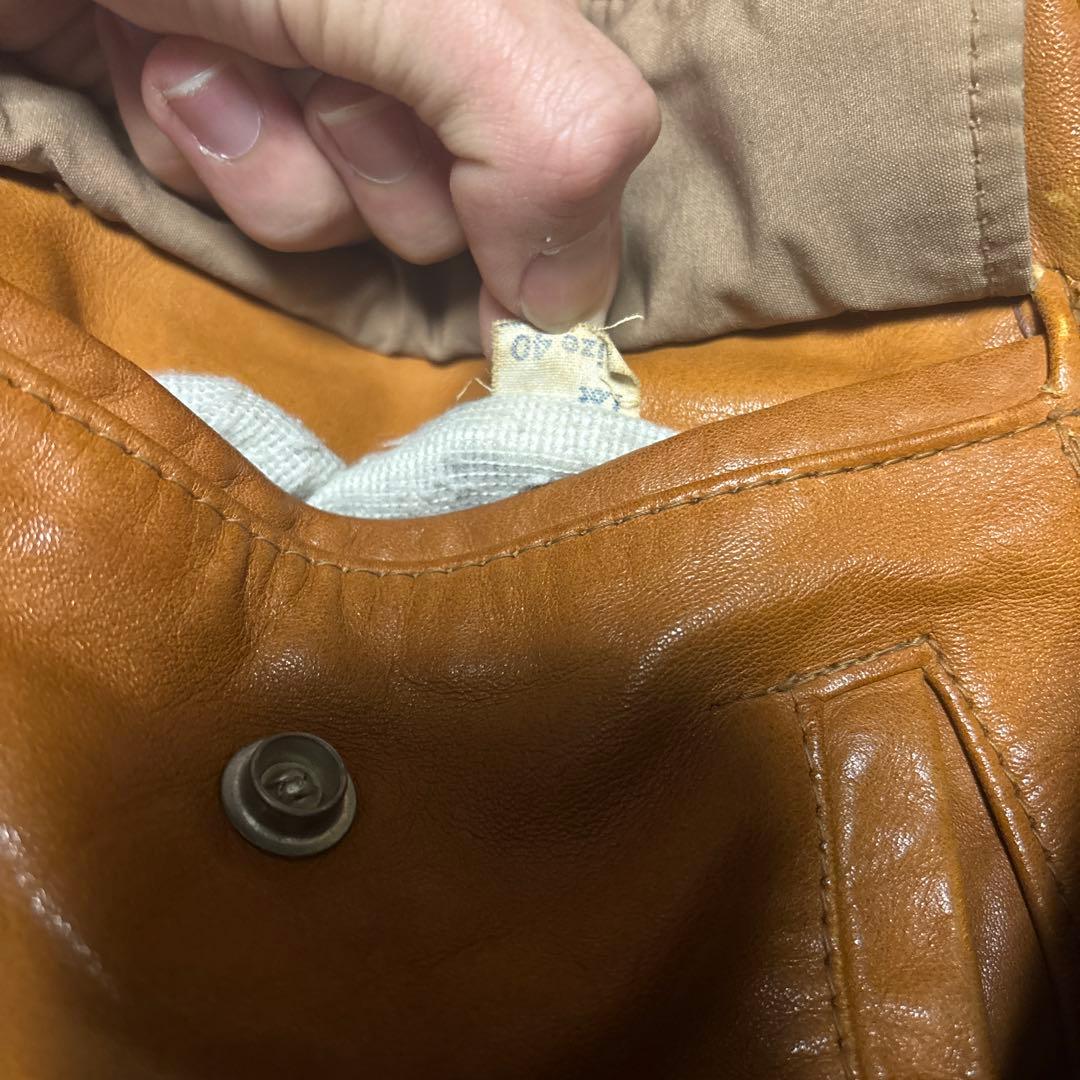 40 ショット G-1 フライトジャケット ヴィンテージ 襟ボア Schott