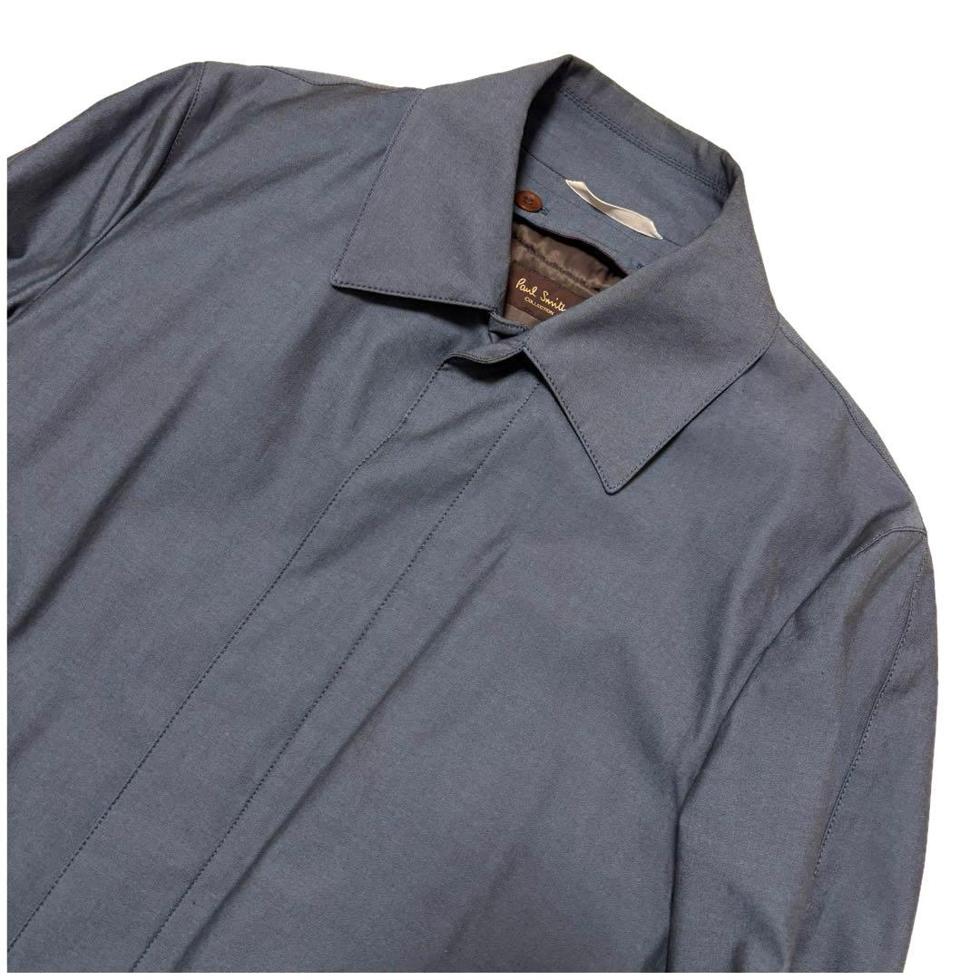 ✨良品✨ポールスミス　ステンカラーコート　2way　派手裏地　比翼　シェルボタン