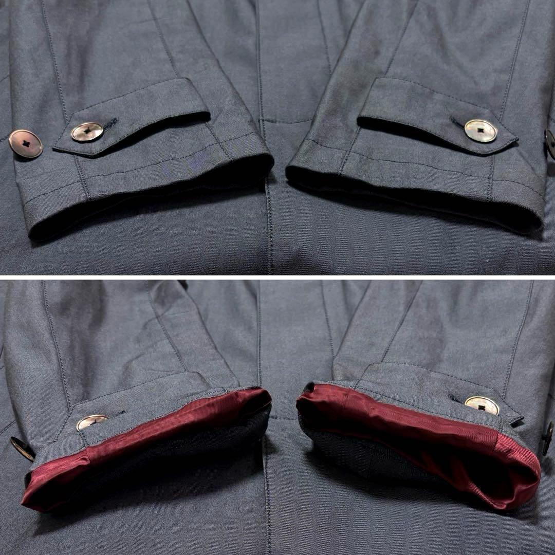 ✨良品✨ポールスミス　ステンカラーコート　2way　派手裏地　比翼　シェルボタン