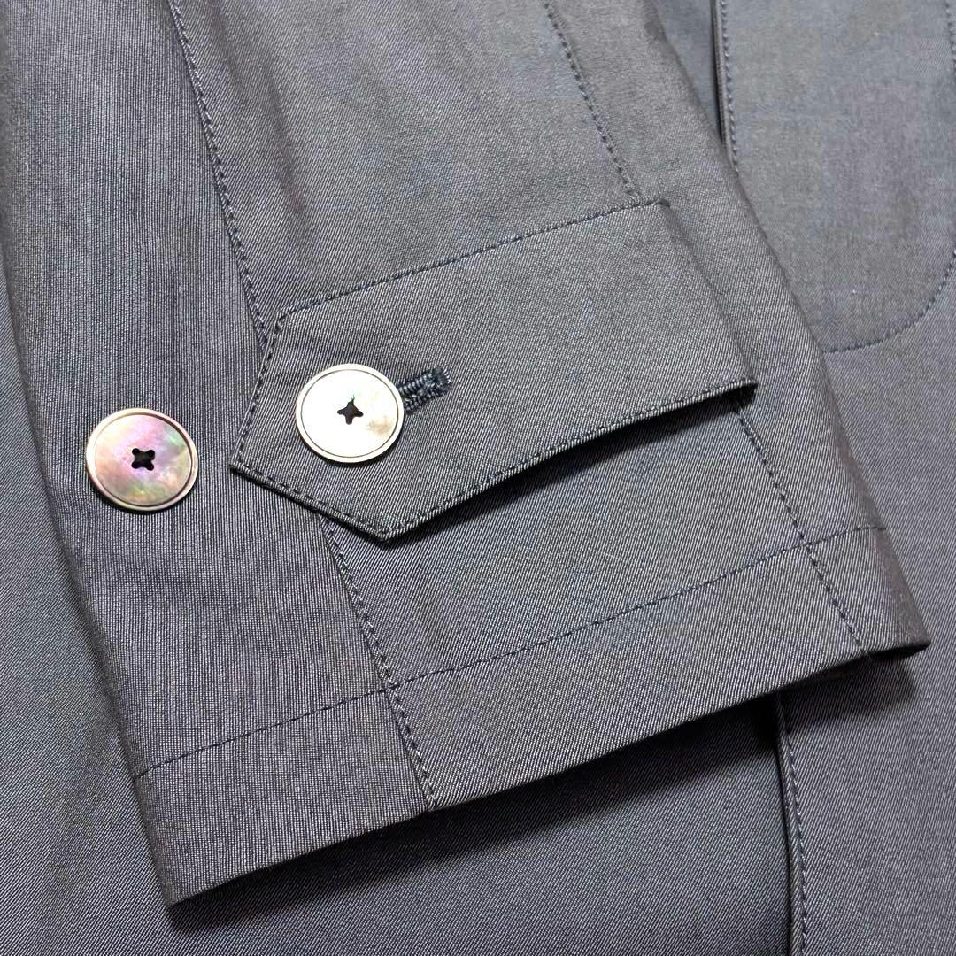 ✨良品✨ポールスミス　ステンカラーコート　2way　派手裏地　比翼　シェルボタン