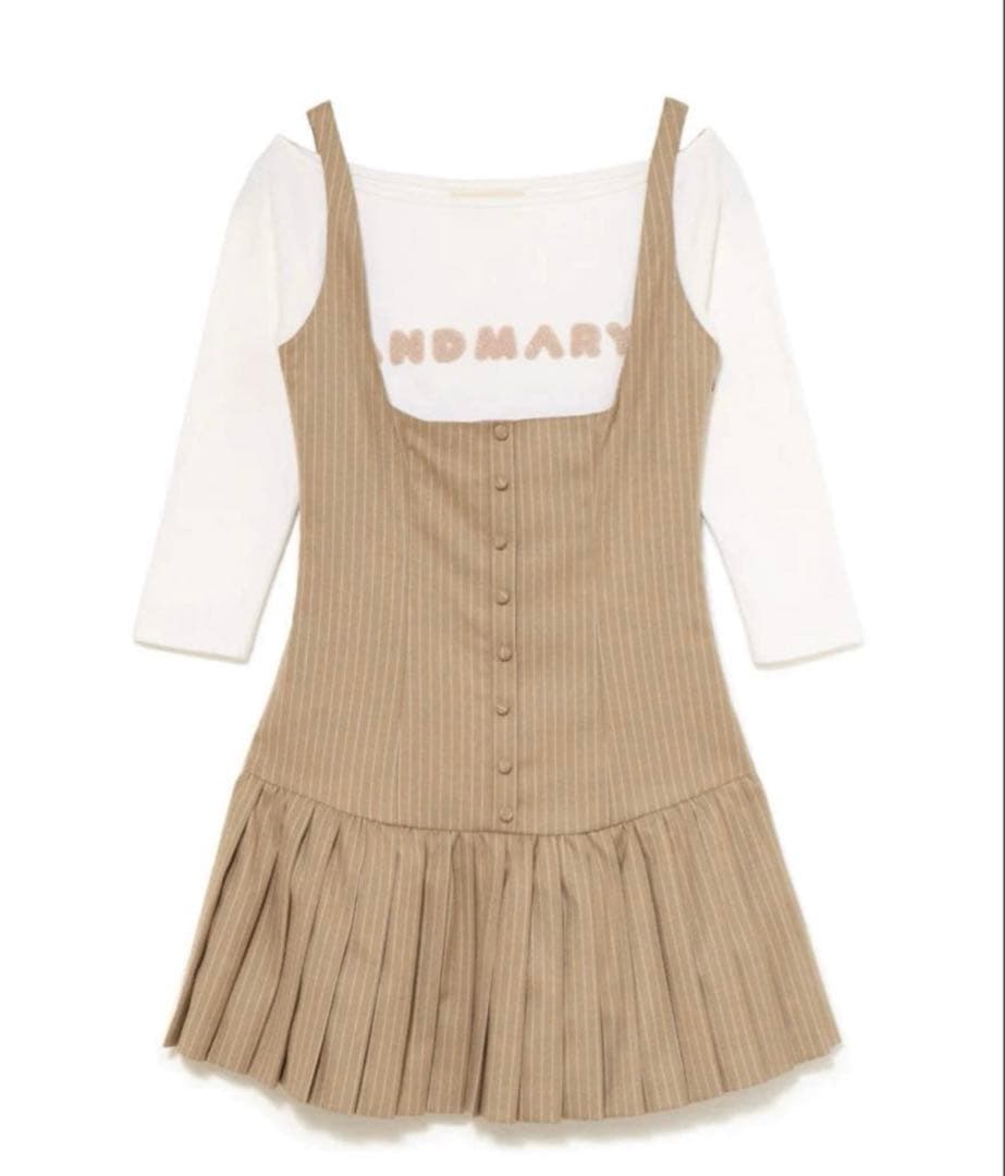 ワンピース andmary Jade set mini dress beige