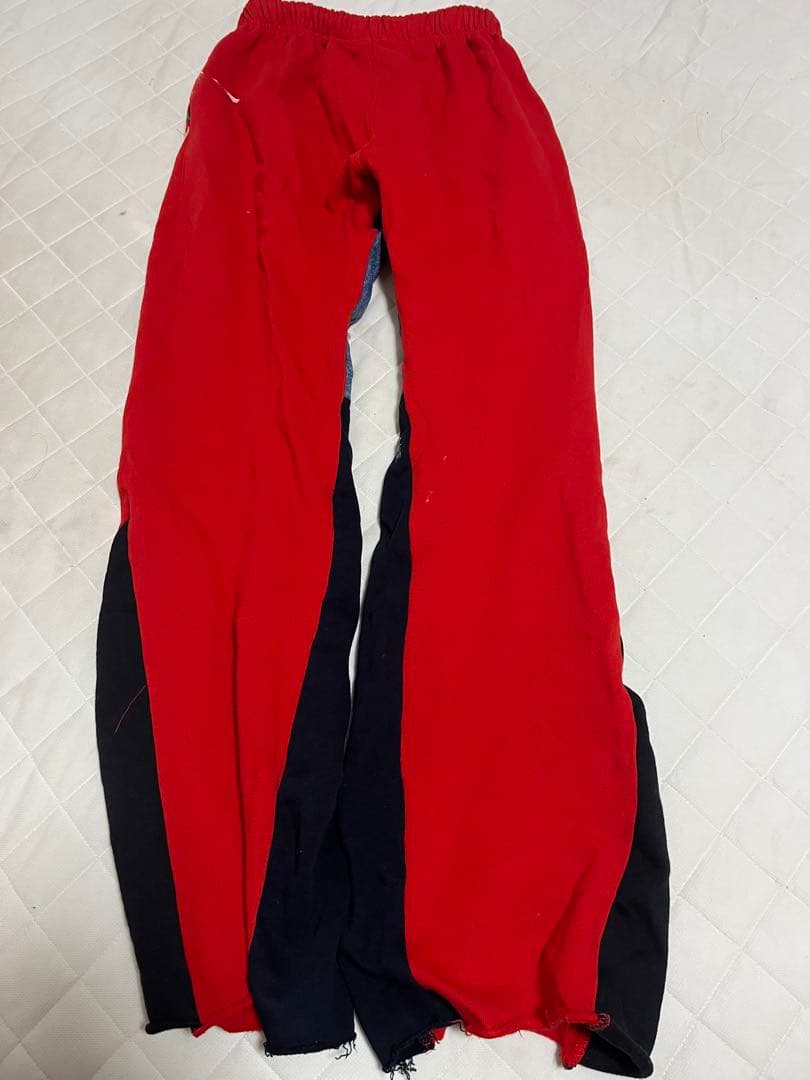 mnml レッド スリット入りパンツ Sサイズ