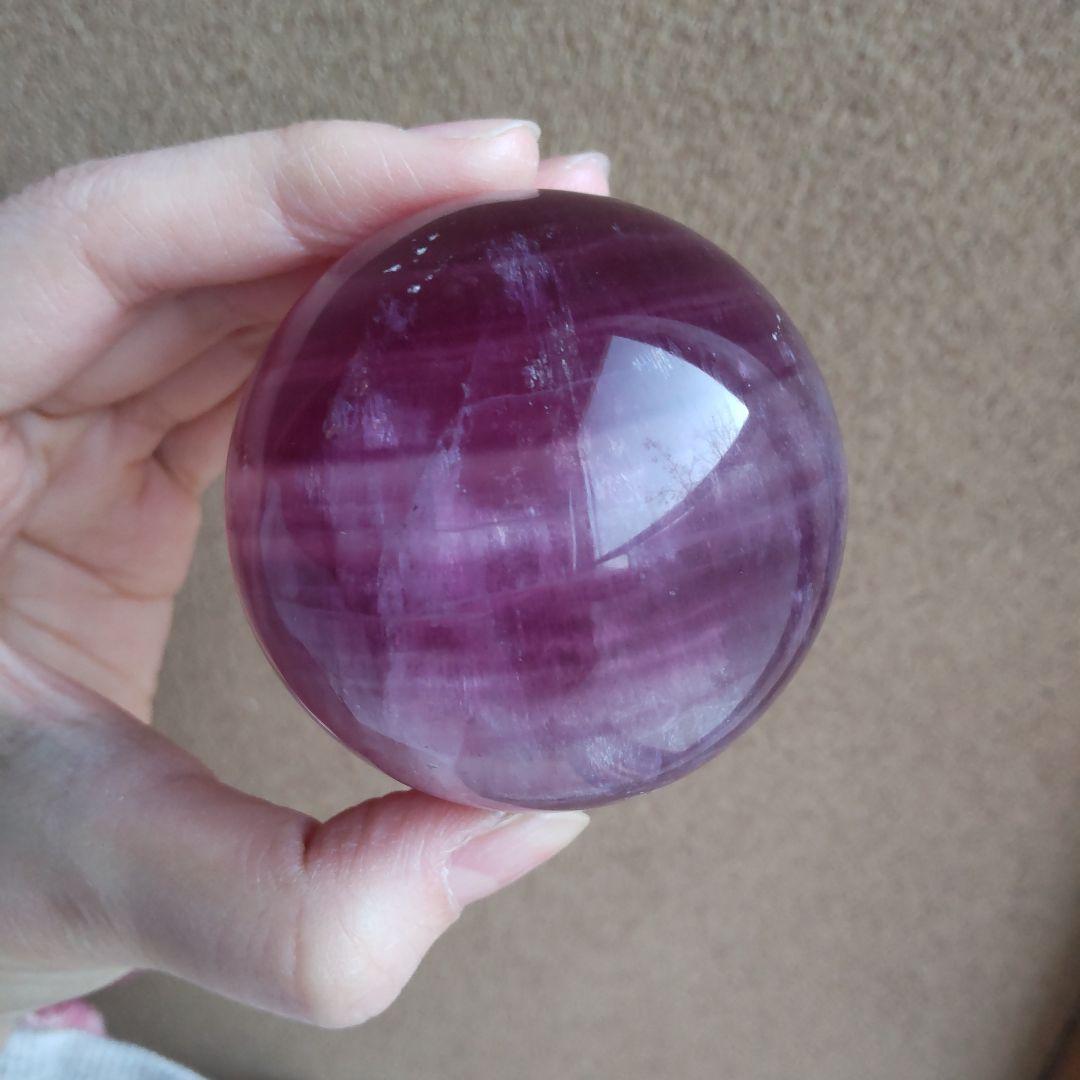 パープルフローライトスフィア