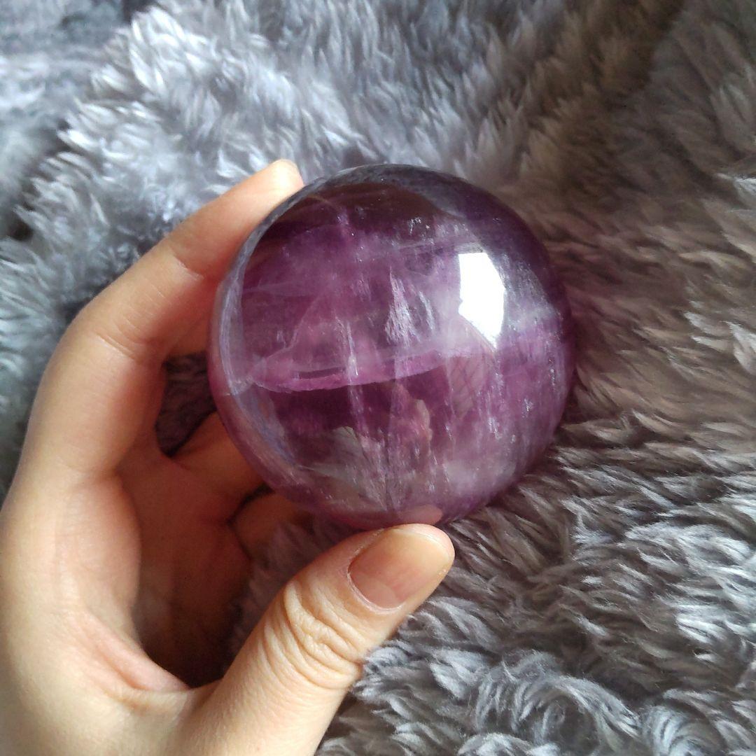 パープルフローライトスフィア