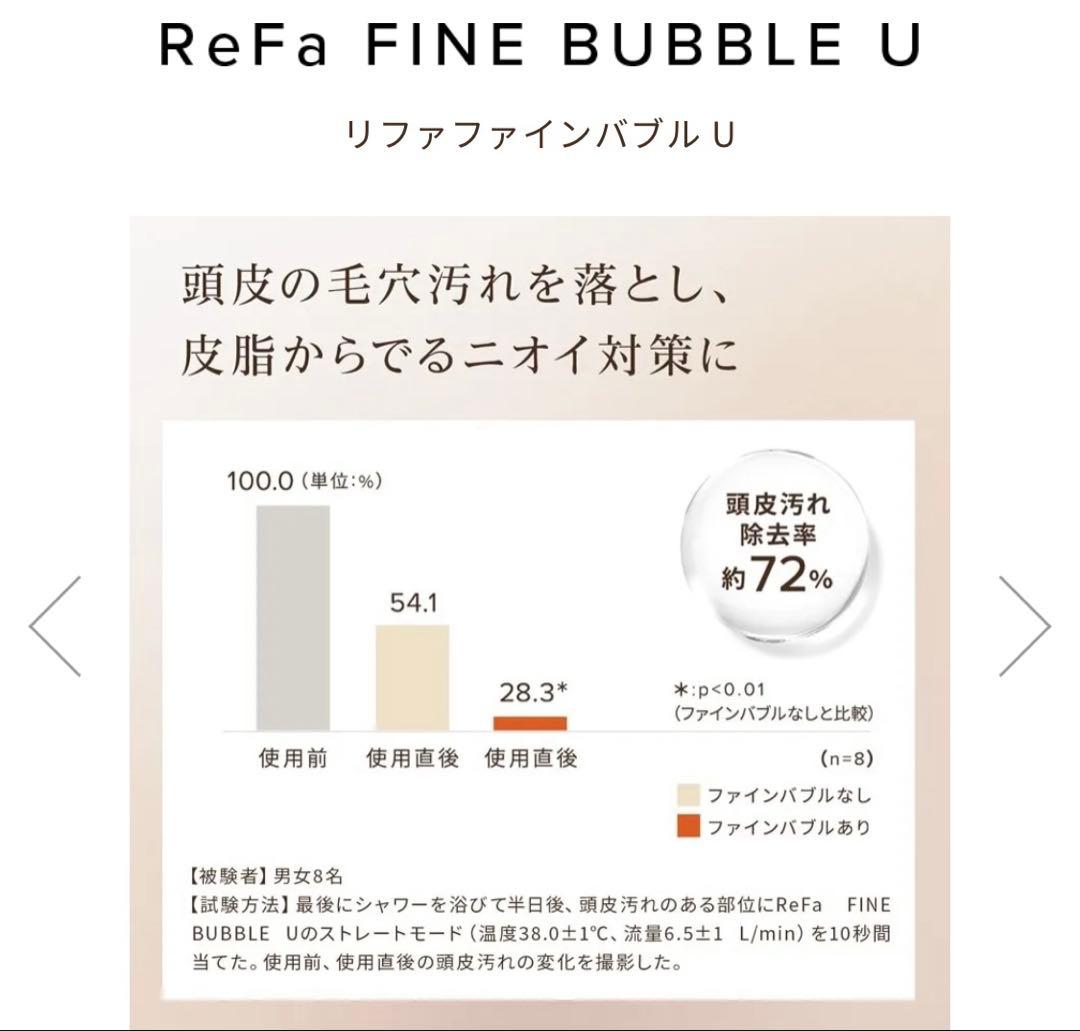 専用★ReFa リファファインバブルU シャワーヘッド