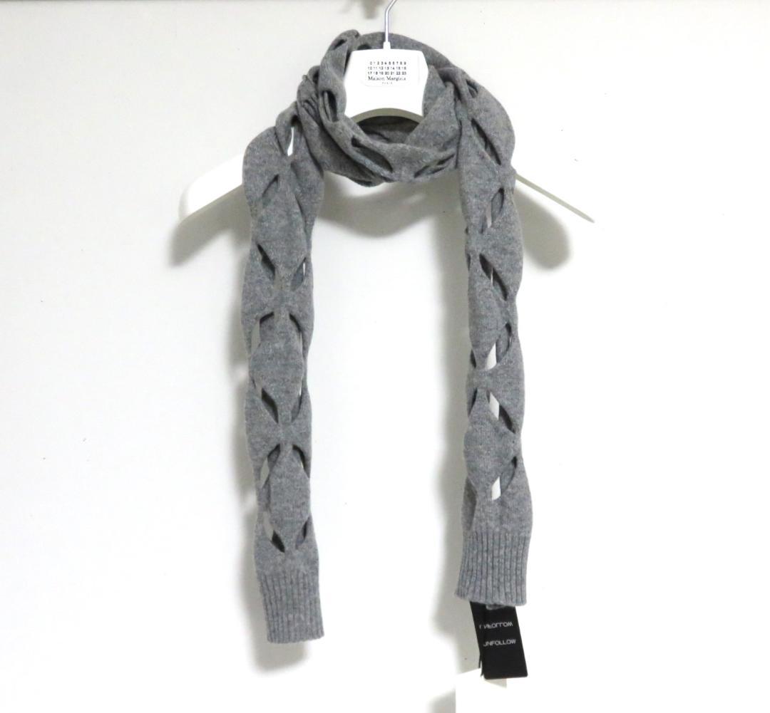 定価3.9万 新品 STEFAN COOKE Slashed scarf グレー