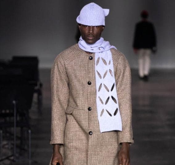 定価3.9万 新品 STEFAN COOKE Slashed scarf グレー