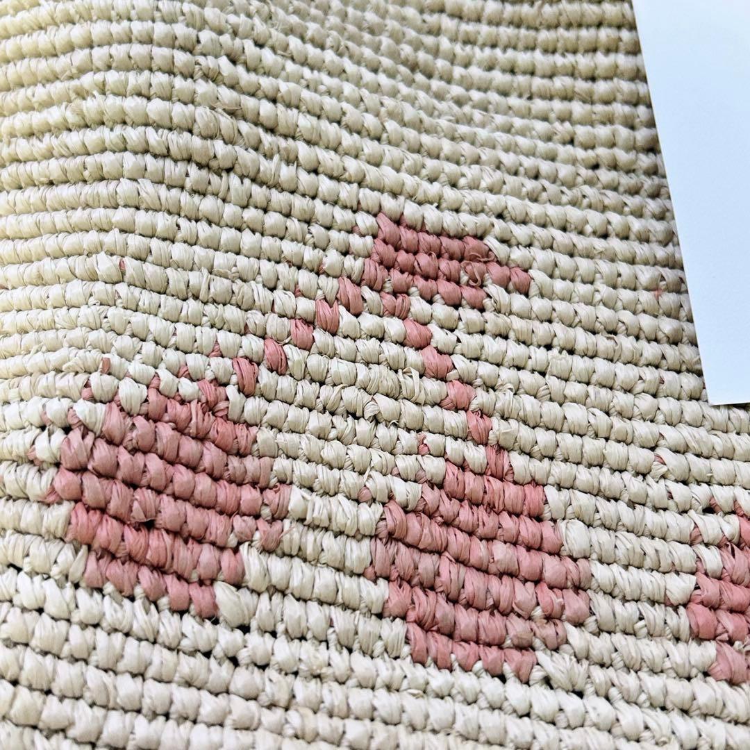 未使用タグ＊ bonpoint ボンポワン かごバッグ さくらんぼ柄