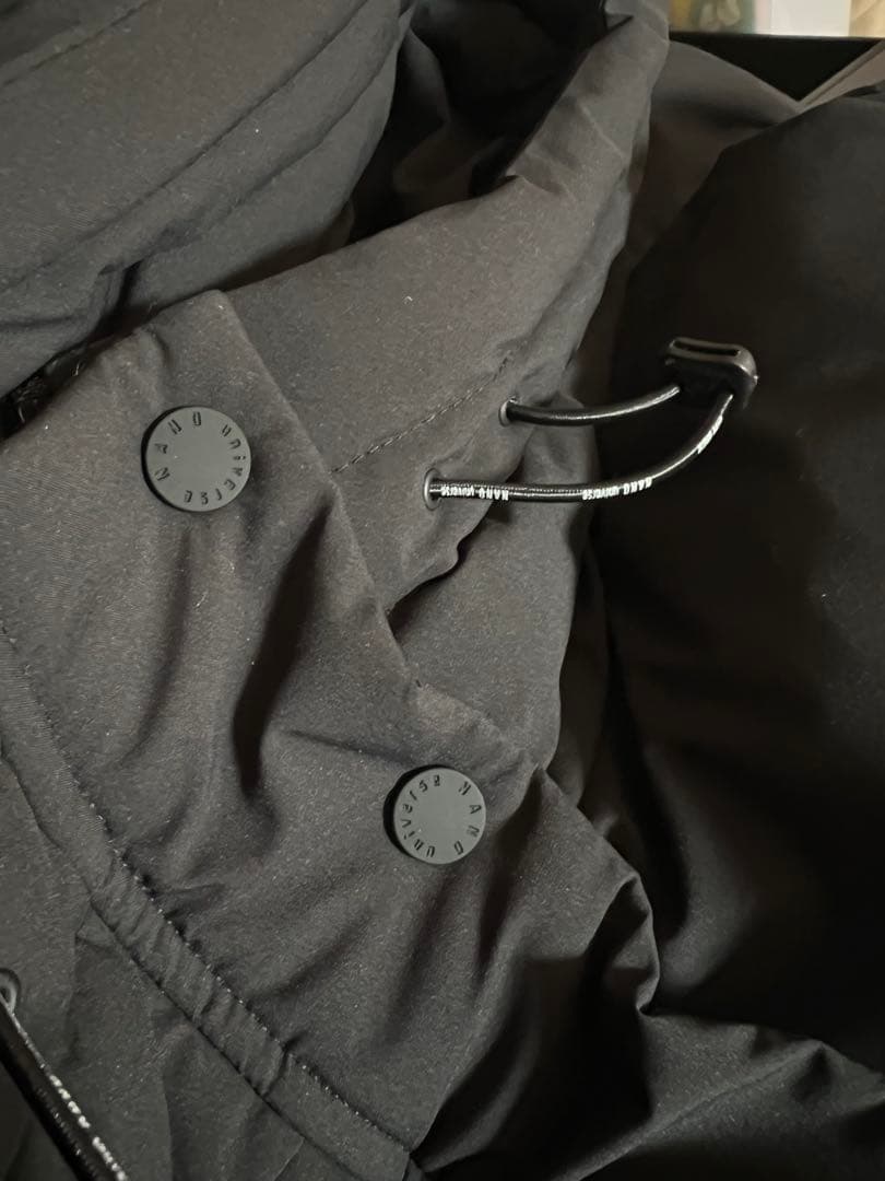 ナノ・ユニバース 「西川ダウン(R)」ソロテックス Aラインダウン　黒M