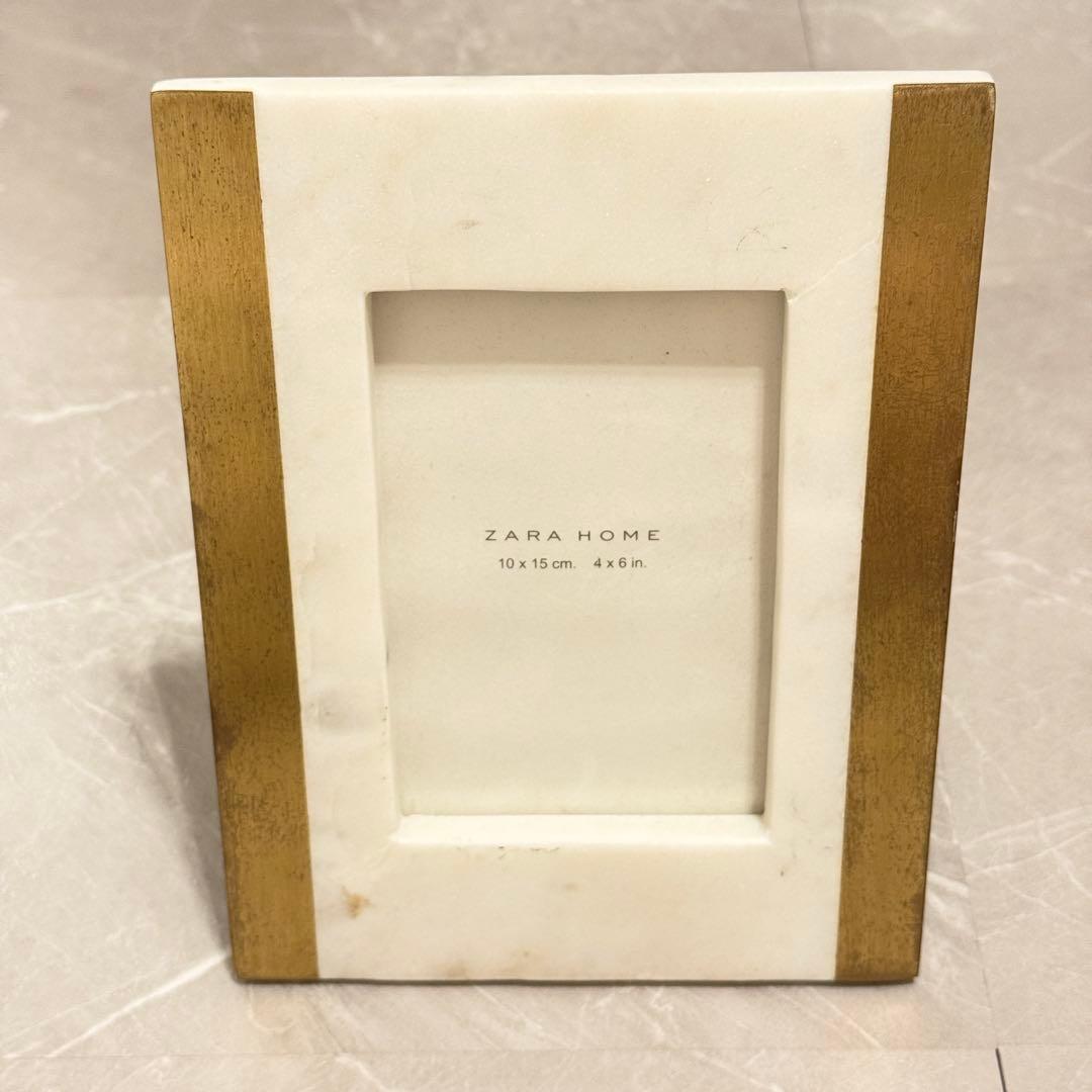 ZARA大理石　ゴールド　写真立て