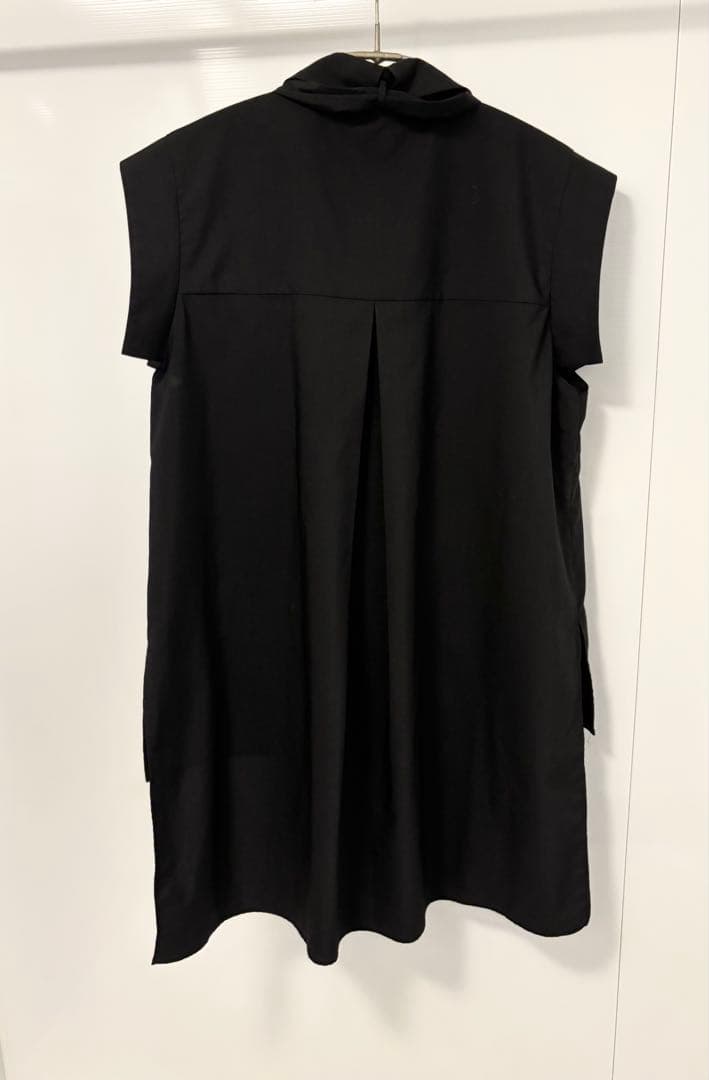 【ADORE】プレーンストレッチバックボウタイシャツ黒