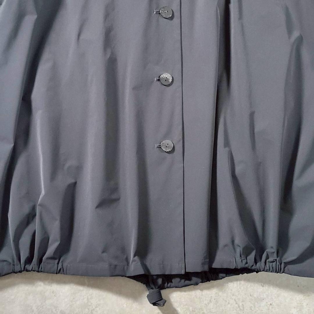 ままちゃん 慈雨 JIU デザインコート 黒 ロング 40