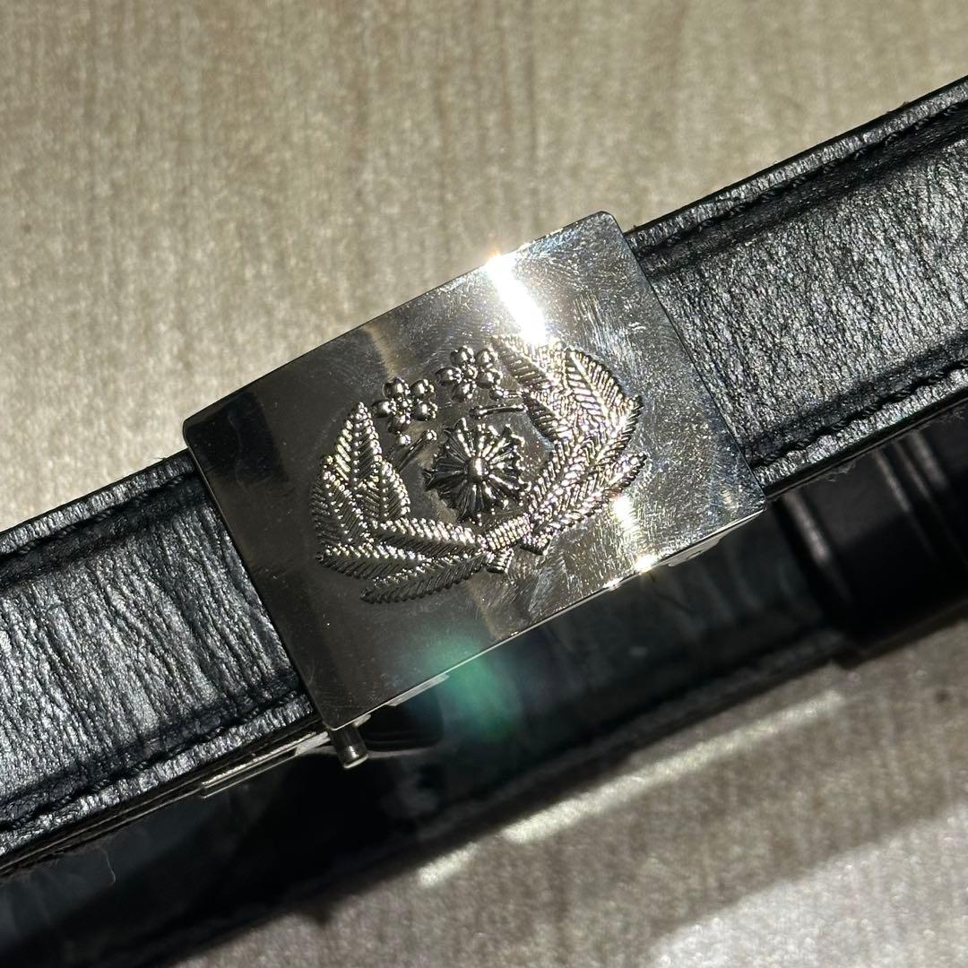【実物中古品】帯革 黒色 ４号 警棒 手錠 拳銃 ホルスター ニューナンブ
