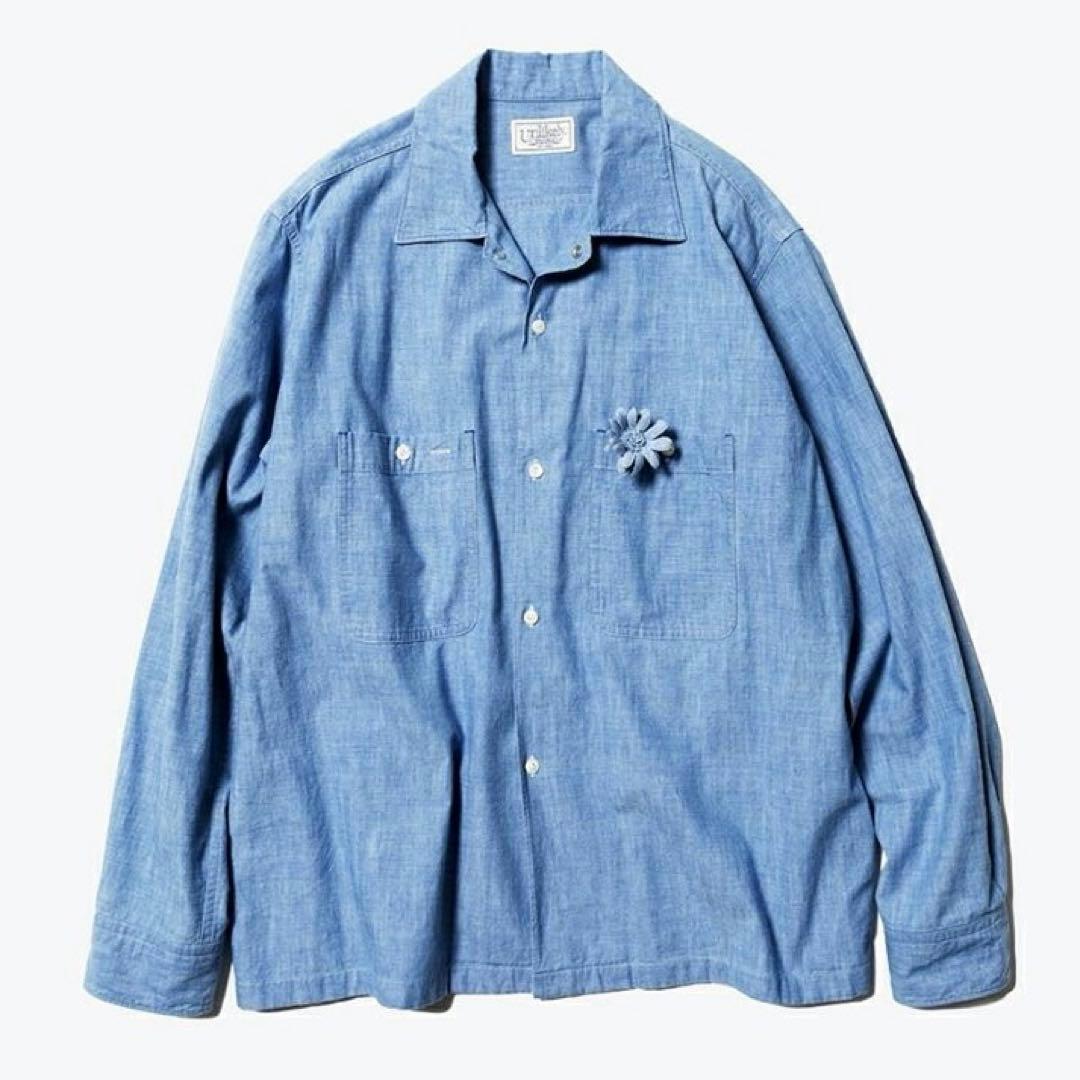 新品 Unlikely OPEN COLLAR WORK CHAMBRAY L