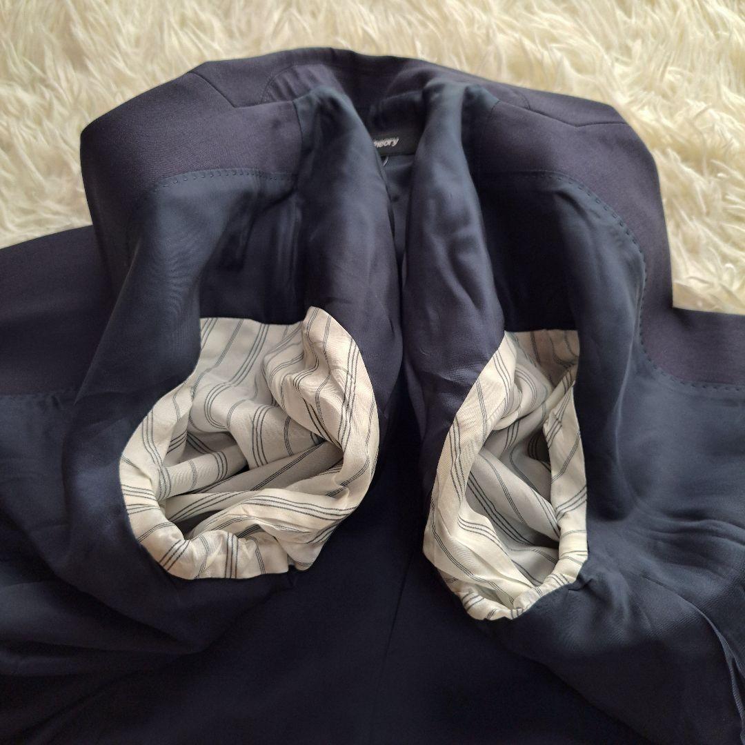 【美品】【Theory】TAILORセットアップパンツスーツ　ネイビー　サイズ４